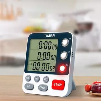 Adjustable Sound Kitchen Timer Countdown Flashing Large Display