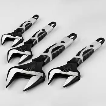 Adjustable Spanner 1 PCS 6 8 Househol Multifunctional Rubberized Non-slip Handle Electrician Repair Hand Wrench