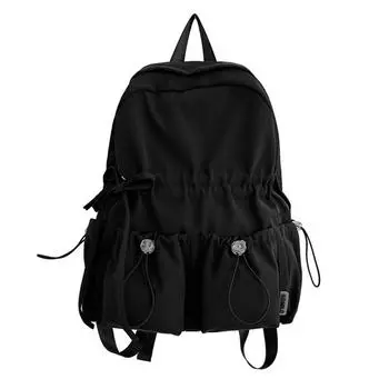 Adjustable Straps College Student Backpack Lightweight Cartoon Shoulder Bag Children