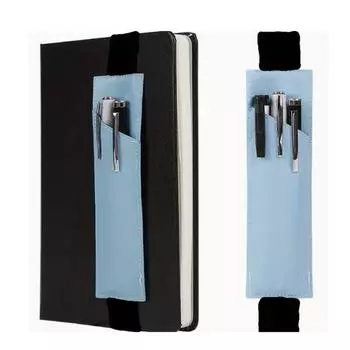 Adjustable Straps Elastic Band Pen Holder PU Leather Pencil Holder Case for Notebook School