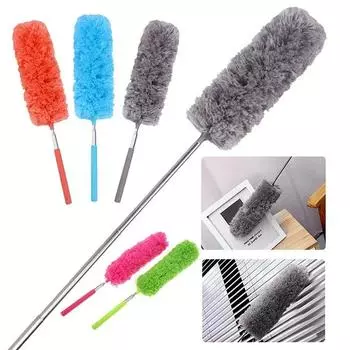 Adjustable telescopic ultra-fine fiber dust removal brush, household dust collector, air conditioner, household cleaning brush розы красного