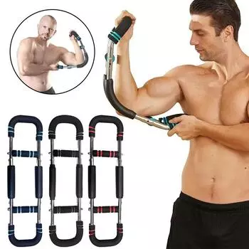 Adjustable Twister Arm Exerciser U-Shaped Wrist Strength For Shoulder Exercise Trainer Home And G6P0 Black blue-1pc