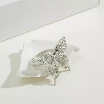 Регулируемое женское кольцо-бабочка, модное, с чувством прилива, индивидуальное, свадебное, вечернее, ювелирное изделие 1 pc