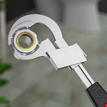Adjustable Wrench Multifunctional Universal Aluminium Alloy Open End Spanner Water Pipe Wrench Bathroom Repair Hand Tools