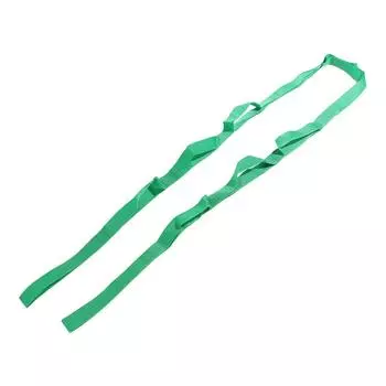 Adjustable Yoga Stretch Band 10 Loops Durable Non-Elastic Stretch Straps Comfortable Multi-Section Yoga Resistance Band