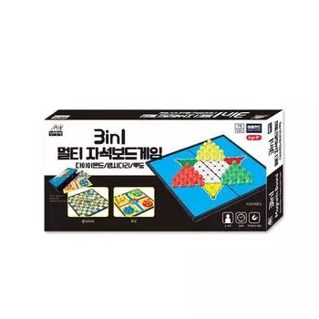 Adland 3 in 1 multi-magnetic diamond + snake ladder + Ludo 3 types of board game, Korea representative board game