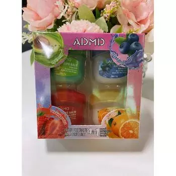 ADMD Вазелин Фруктовый Бальзам для Губ и Набор Масок 2#-4pcs set