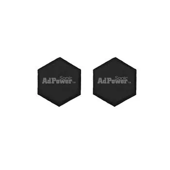 AdPower Sonic Hexagon S Набор из 2 аудиоинструментов Лист для улучшения качества звука Аудио (черный) Аксессуары… чёрный