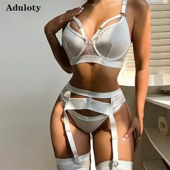 Aduloty женское сексуальное нижнее белье красивые яркие цвета модные тонкие срезы перспективное эротическое нижнее белье на косточках бюстгальтер и трусики комплект S