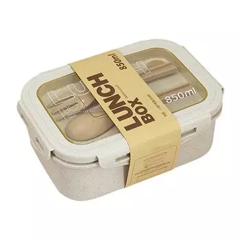 Adult Lunch Box Bento Lunch Containers with Tableware Storage Japanese Style Bento Box Leak-Proof Lunchbox for Dining Out Work розовый
