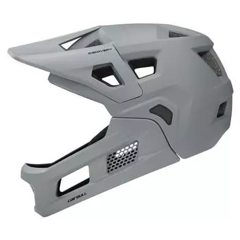 Adult Removable Jaw Off-Road Full Mountain Downhill Bike Helmet M/L(54-61cm) серый