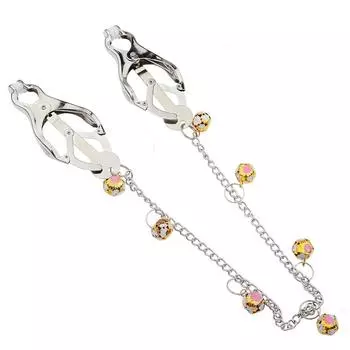 Товары для взрослых Сексуальный зажим для сосков Mei Mei Бабочка Зажим для сосков Цветок Колокольчик Round Butterfly Nipple Cl