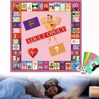 Adultopoly Пары Веселая Настольная Игра Легкая Портативная Игровая Карточка Игрушка Для Посиделок CHINA