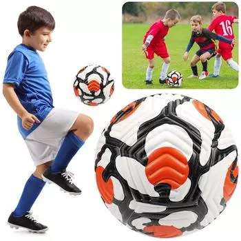 Adults Youth Soccer Ball Unisex Soccer Ball Soft-Touch PU for Training & Matches Style B
