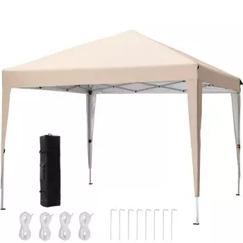 ADVANCE OUTDOOR One Touch брезентовая палатка 3 уровня регулировки УФ-защита 3м/2.5м/2м бежевый