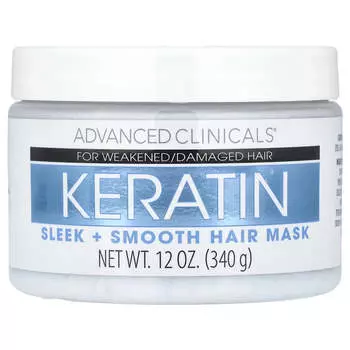 Advanced Clinicals, Keratin, Clean, Soft Hair Mask, 12 oz (340 g)