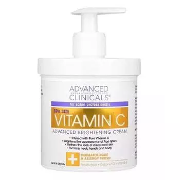 Advanced Clinicals Vitamin C Advanced Brightening Cream Skin Hydrator Lotion