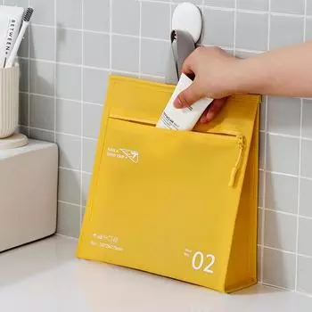 Усовершенствованная желейная косметичка, водонепроницаемая косметичка, дорожная косметичка, однотонная косметичка для хранения, большая вместительная косметичка RH2312 One Size жёлтый