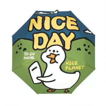 Advanced Sensation Женский Солнце Дождь Двойного Назначения Мультфильм Собака Складной Студент Полностью Автоматический Складной Зонт От Солнца