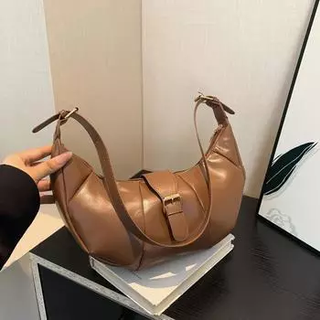 Advanced sense 2024 осень и зима новая сумка подмышкой сумка сумка большая вместимость сумка через плечо сумка для пельменей чёрный