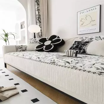Advanced Sense Skin-friendly Sofa Cover Sofa Cover Four Seasons Universal Sofa Towel Jacquard Color Matching Sofa Cushion 70x70