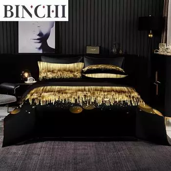 Advanced Texture Fashion Style Duvet Cover Queen/king Size Quilt Cover With Pillowcase Super King Size Bedding Bedroom Decorate EU single(135x200cm)