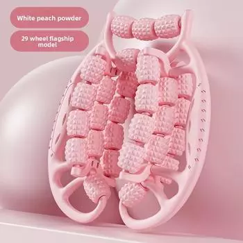 Advanced Thigh Massager with 29-Roller Technology - Yoga Circle Leg Toner for Muscle Relaxation & Slimming Workout