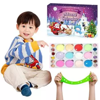 Advent Calendar 2024 DIY Clay Toy Christmas Advent Calendar Funny Gifts Toy for Toddler Kids Teens Girls