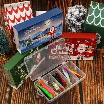 Advent Calendar Fishing Countdown, Fishing Tackle Advent Calendar For Fish Adult Men Teen Boys, 2024 Surprise Gift One Size синий