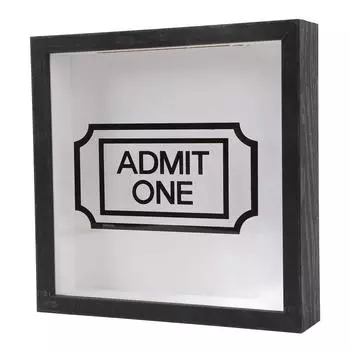 Adventure Archive Box 29 X 29cm Black Frame Travel Shadow Box Ticket Holder Travel Memory Frame Box