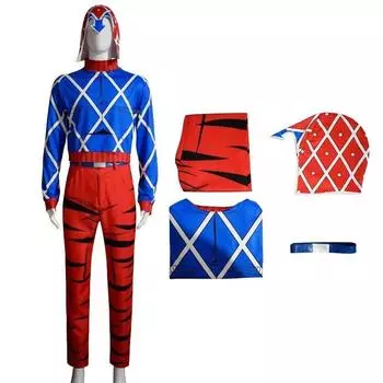 Adventure Bizarre Jojos Cosplay Costume Durable Polyester Anime Enthusiasts S