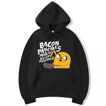 Adventure Time Animation TV Series Jake Cartoon Pattern Pullover for Men and Women Harajuku Fashion Street Harajuku S