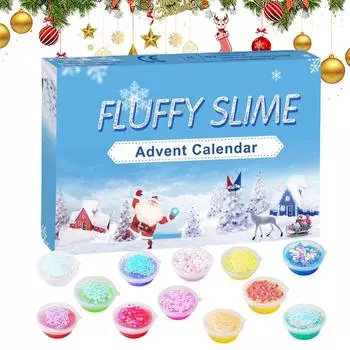 Адвент-календарь 2024 Рождественский адвент-календарь с глиной своими руками для детей