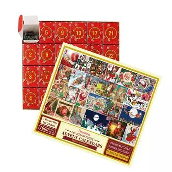 Адвент-календарь-головоломка, 24 дня Рождества, календарь обратного отсчета, многофункциональные рождественские игрушки, подарки для детей, Адвент