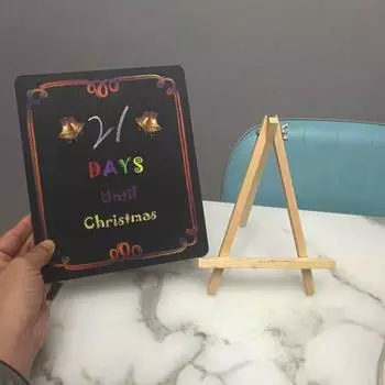 Адвент-календарь, классная доска с отверстием для подвешивания, прочный, не выцветающий, украшение для доски с обратным отсчетом Рождества, подвесной орнамент Christmas