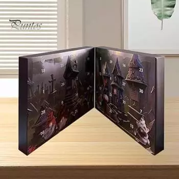 Адвент-календарь на Хэллоуин 2024 года с гномами, календарь обратного отсчета, слепая коробка, мини-фигурки гномов, украшение стола на Хэллоуин для домашней вечеринки Sets