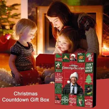 Адвент-календарь National Lampoon s Christmas Vacation 2024, 24-дневный календарь обратного отсчета до праздников с 24 фигурками, детский рождественский подарок Sets