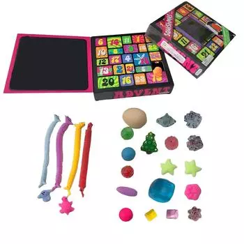 Адвент-календарь, обратный отсчет до Рождества, 24 дня сюрпризов в закрытых коробках