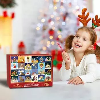Адвент Календарь Пазл 1008 Элементов 24 Дня Рождественский Набор Пазлов A