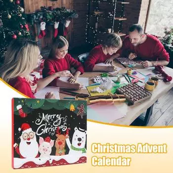 Адвент-календарь ювелирные изделия ожерелье браслет комплект адвент-календарь рождественский адвент-календарь Рождественский календарь обратного отсчета ювелирные изделия A