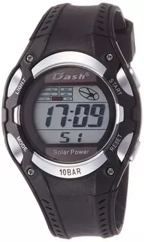 ADWW16032SOL13 Солнечные цифровые водонепроницаемые многофункциональные уретановые часы с ремешком [Arias] мужские чёрный