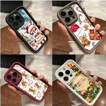 Ae106 Happy New Year art Merry Christmas чехлы для телефонов Huawei P30 P40 Lite Honor 90 Lite X9 Infinix Hot 40 Smart 8 Angel Eye Ladder защитный чехол Huawei Nova 9 SE