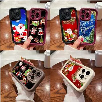 Ae109 С Новым годом, Рождеством Христовым, художественные чехлы для телефонов Xiaomi 12 11 Lite 5G NE Redmi 13C 14C 9a A3 Note 12 Pro 11s Angel Eye Ladder Защитный чехол Xiaomi 12T