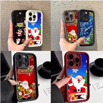 Ae109 С Новым годом, Рождеством Христовым, художественные чехлы для телефонов Samsung A54 A05s A55 A53 A15 S23 S24 Ultra S25 Plus A35 S20, защитный чехол Angel Eye Ladder Samsung A01