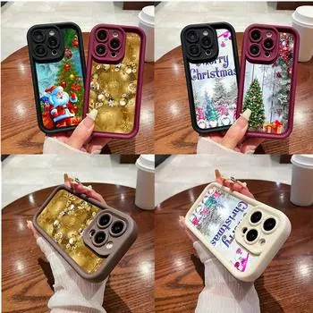 Ae116 Счастливого Рождества и Нового года художественные чехлы для телефонов Xiaomi 12 11 Lite 5G NE Redmi 13C 14C 9a A3 Note 12 Pro 11s Angel Eye Ladder Защитный чехол Xiaomi 12T