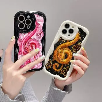 Ae77 Dragon Design Art Защитные чехлы для телефонов для Samsung S23 S24 Ultra A55 A14 A25 A13 S21 FE Infinix Hot 40 Pro Tecno Spark 20C Wave Задняя крышка из ТПУ Samsung A02/M02