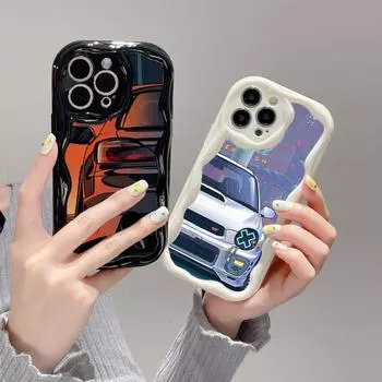 Ae78 Модный автомобильный дизайн с художественным рисунком Защитные чехлы для телефонов для Samsung S23 S24 Ultra A55 A14 A25 Infinix Hot 40 Pro Tecno Spark 20 Wave Задняя крышка из ТПУ Samsung A02/M02