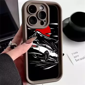 Ae78 Модный автомобильный дизайн с художественным рисунком Защитные чехлы для телефонов для iPhone 13 14 15 Pro Max infinix Hot 40i Tecno Camon 30 20 Pro Angel Eyes Задняя крышка из ТПУ for iPhone 6/6S