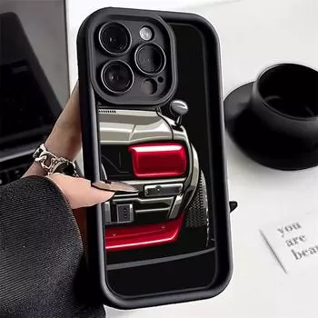 Ae78 Модный автомобильный дизайн с художественным рисунком Защитные чехлы для телефонов для Samsung S24 S23 S22 Ultra A15 A14 S21 FE A54 A12 A25 A35 A53 Задняя крышка из ТПУ с ангельскими глазками Samsung A03