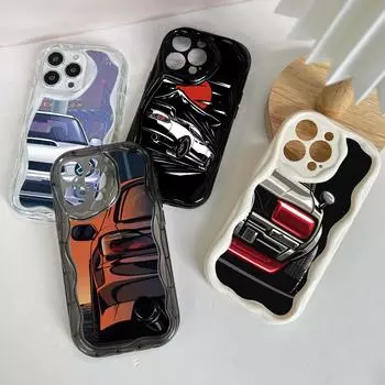 Ae78 Модный автомобильный дизайн с художественным рисунком Защитные чехлы для телефонов для Apple iPhone 15 14 13 Pro 11 12 mini XR 7 8 6s Plus XS Max SE Wave Задняя крышка из ТПУ for iPhone 6/6s